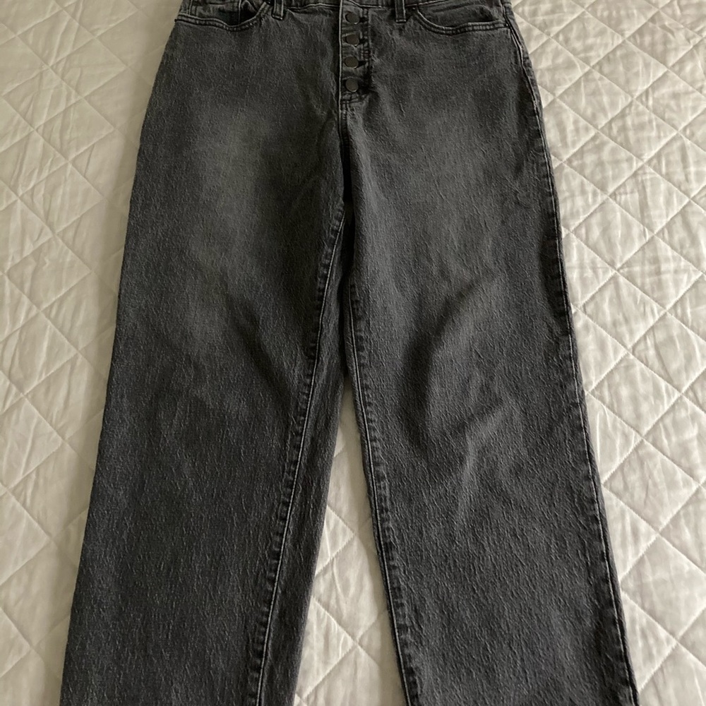 Universal Thread Button Fly Black Jeans - image 2